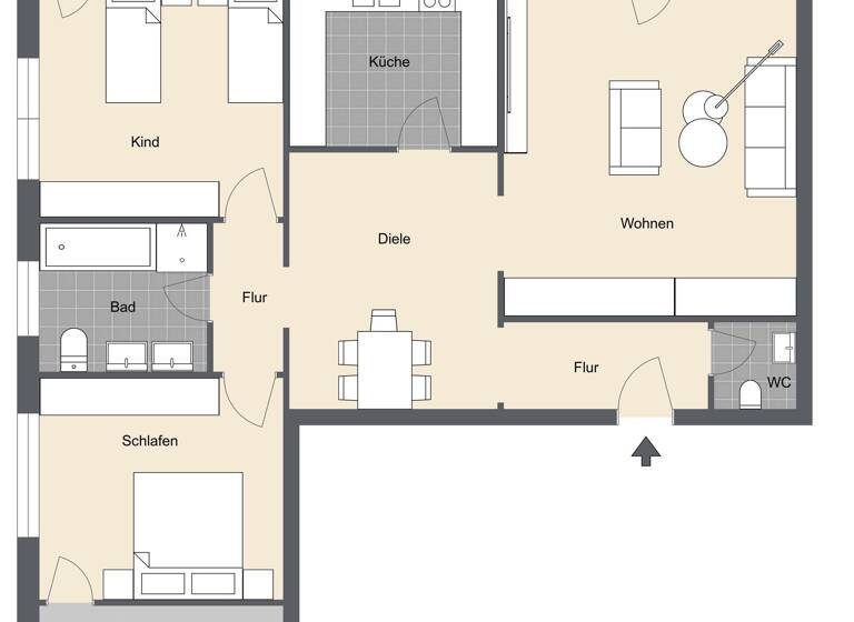 Maisonette zum Kauf 475.000 € 4 Zimmer 151,1 m²<br/>Wohnfläche 2.<br/>Geschoss Pfuhl Neu-Ulm / Pfuhl 89233