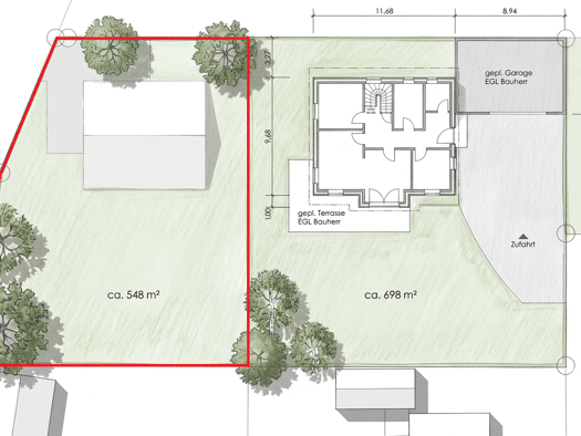 Grundstück zum Kauf provisionsfrei 185.000 € 548 m² Grundstück frei ab sofort Hondelage Braunschweig 38108