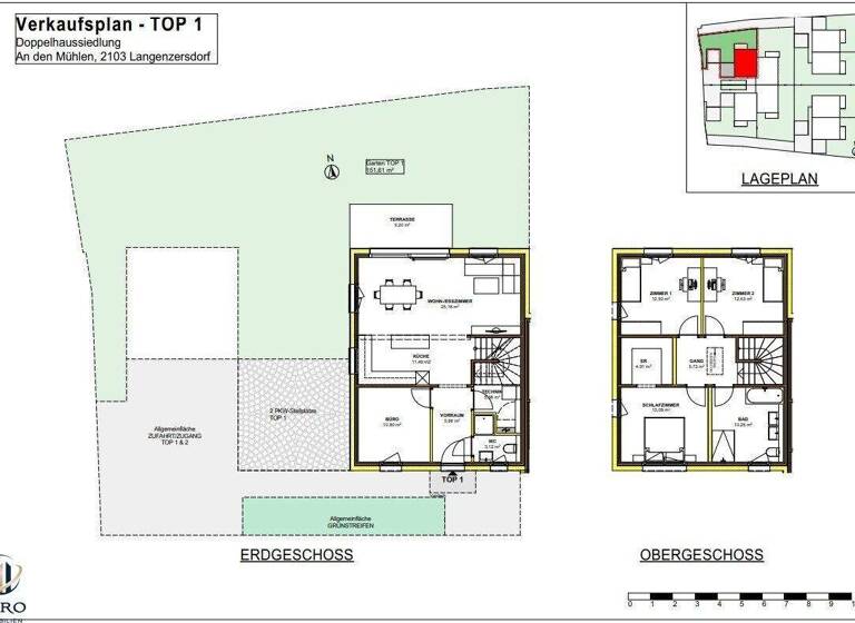 Doppelhaushälfte zum Kauf - Erstbezug provisionsfrei 460.000 € 4 Zimmer Langenzersdorf 2103
