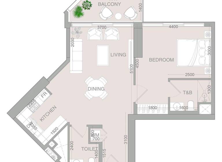 Wohnung zum Kauf provisionsfrei 268.336 € 2 Zimmer 70,6 m² Dubai 00000