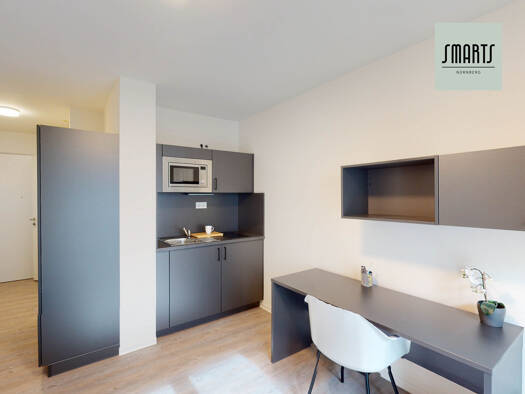 Wohnung zur Miete 535 € 1 Zimmer 19,4 m² 2. Geschoss Stephanstraße St Peter Nürnberg 90478