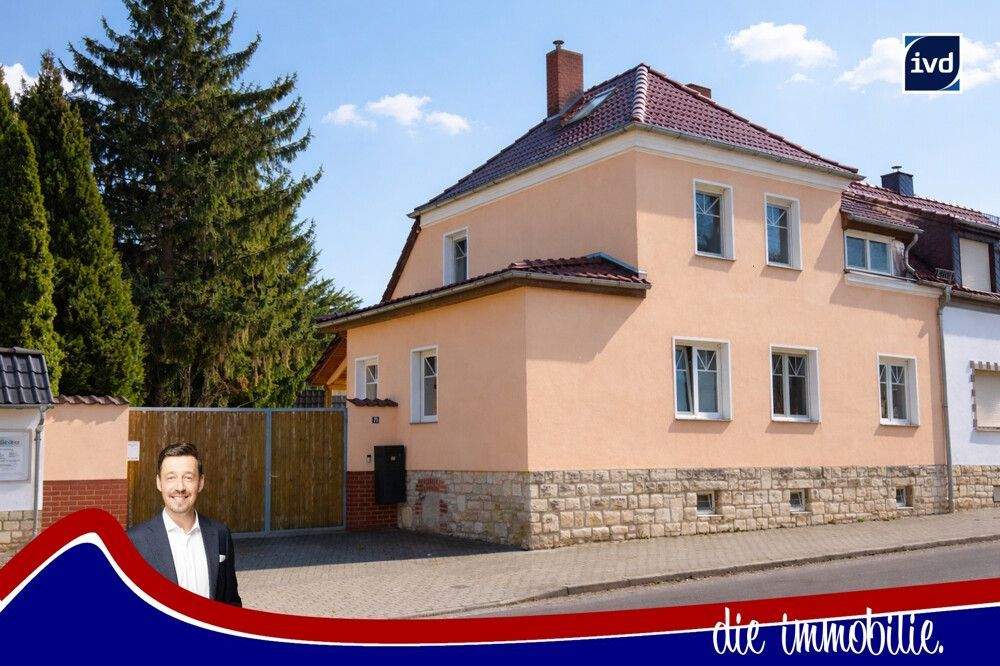 Immobilie in Kroppenstedt - ***Komfortabel wohnen in Kroppenstedt - modernisierte Doppelhaushälfte mit Doppelgarage und PV-Anlage*** - Bild 0