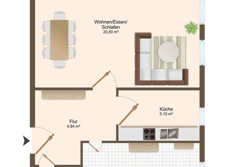 Studio zum Kauf 46.000 € 1 Zimmer 39 m² 2. Geschoss Lutherstr. 22 Sudenburg Magdeburg 39112