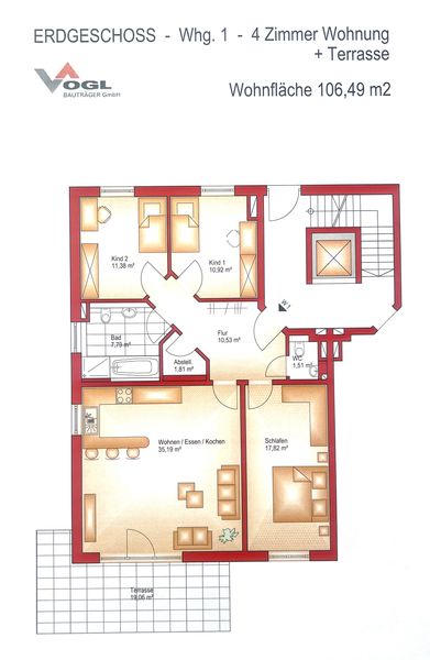 Wohnung zum Kauf provisionsfrei 985.618 € 4 Zimmer 110 m²<br/>Wohnfläche EG<br/>Geschoss ab sofort<br/>Verfügbarkeit Waldstraße 8 Neugilching Gilching 82205