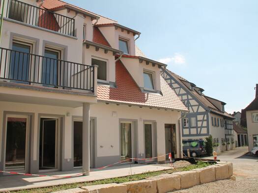 Terrassenwohnung zur Miete - Erstbezug 840 € 2 Zimmer 64,3 m² EG frei ab sofort Untere Marktgasse 3 Leutershausen 91578