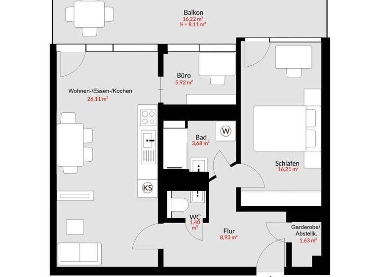 Wohnung zum Kauf provisionsfrei 475.000 € 3 Zimmer 72 m² 1. Geschoss Unterhaching 82008
