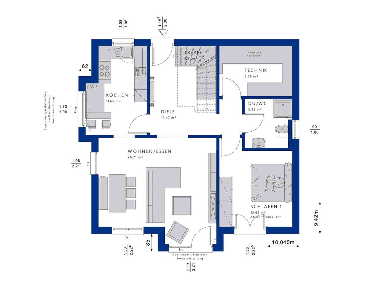 Einfamilienhaus zum Kauf 579.340 € 5 Zimmer 167,1 m²<br/>Wohnfläche 480 m²<br/>Grundstück Wildbader Str. 50/1 Rötenbach Bad-Teinach 75385