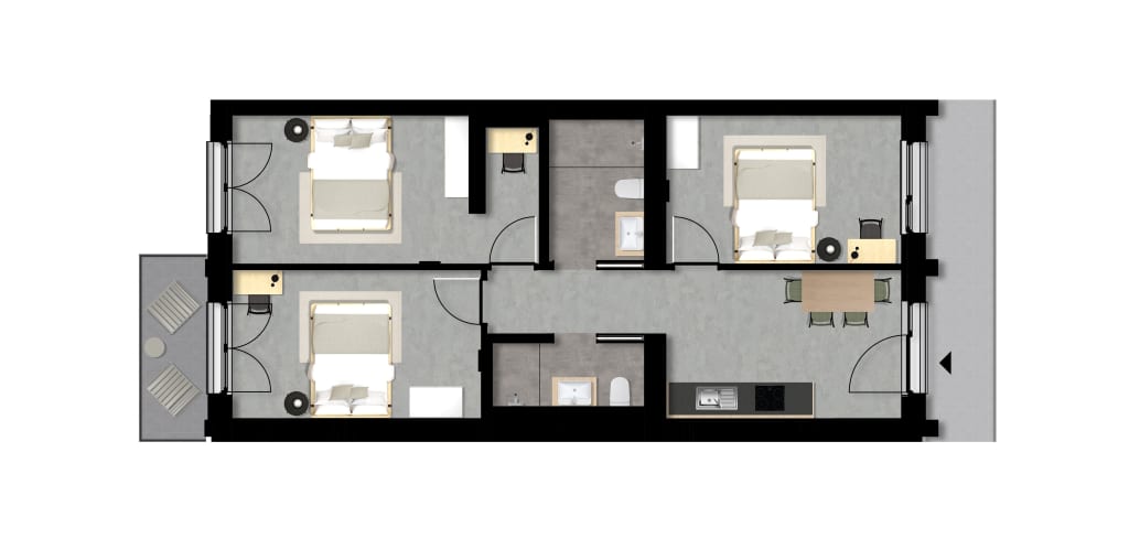 Wohnung zur Miete Wohnen auf Zeit 795 € 3 Zimmer 12,6 m²<br/>Wohnfläche 06.01.2025<br/>Verfügbarkeit Sickingenstrasse 2-3 Moabit Berlin 10553