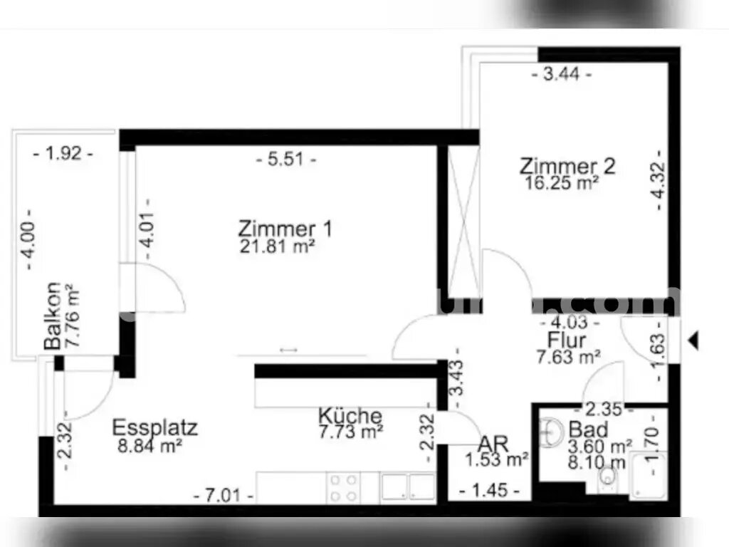 Wohnung zur Miete Tauschwohnung 490 € 2 Zimmer 71 m²<br/>Wohnfläche 2.<br/>Geschoss Gropiusstadt Berlin 12353