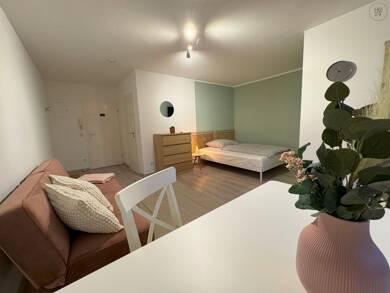 Wohnung zur Miete Wohnen auf Zeit 1.100 € 1 Zimmer 33 m² frei ab 02.10.2025 Haunstetten - West Augsburg 86179