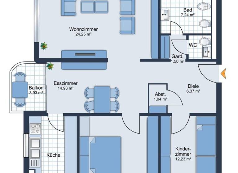 Wohnung zum Kauf 239.500 € 3,5 Zimmer 96,5 m² 10. Geschoss Saarlouis 66740