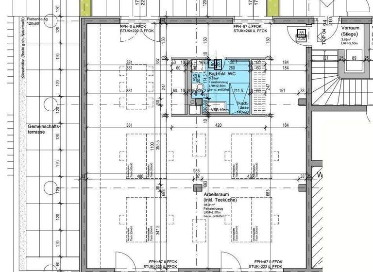 Büro zur Miete 1.503 € 1 Zimmer Esch 5300