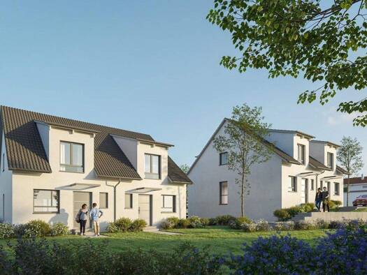 Doppelhaushälfte zum Kauf - Erstbezug provisionsfrei 579.000 € 5 Zimmer 118,9 m² 264 m² Grundstück Neusser Straße 66 Kapellen Grevenbroich 41516