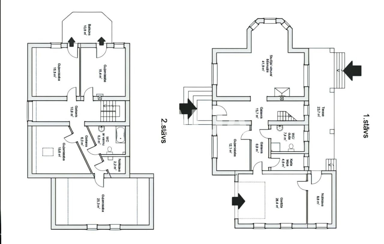 Einfamilienhaus zum Kauf 290.800 € 6 Zimmer 276 m²<br/>Wohnfläche 2.082 m²<br/>Grundstück Edzus 2, Katlakans, Riga Katlakalns 2111