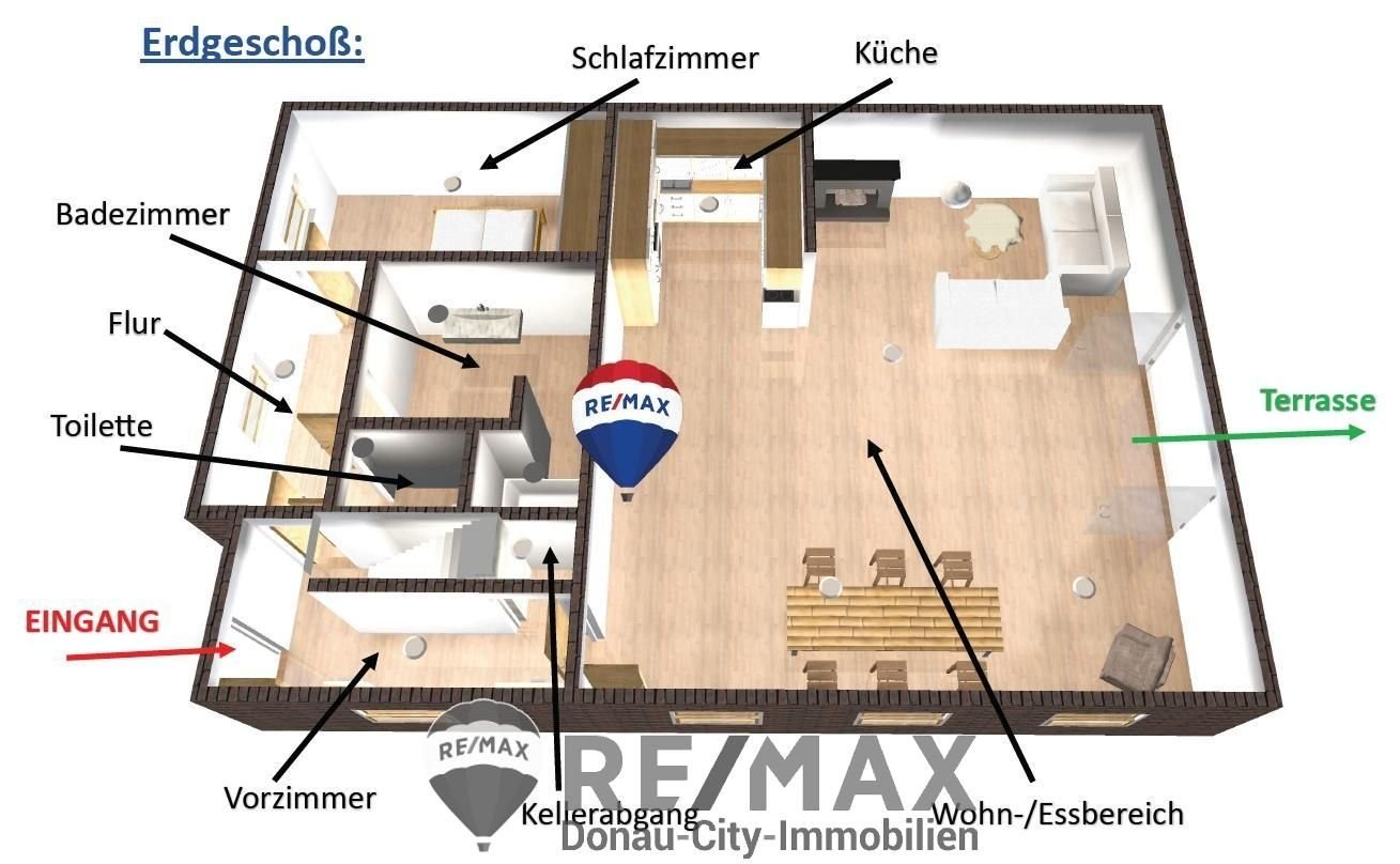 Einfamilienhaus zum Kauf 415.000 € 3 Zimmer 145,6 m²<br/>Wohnfläche 734 m²<br/>Grundstück Wien 1220