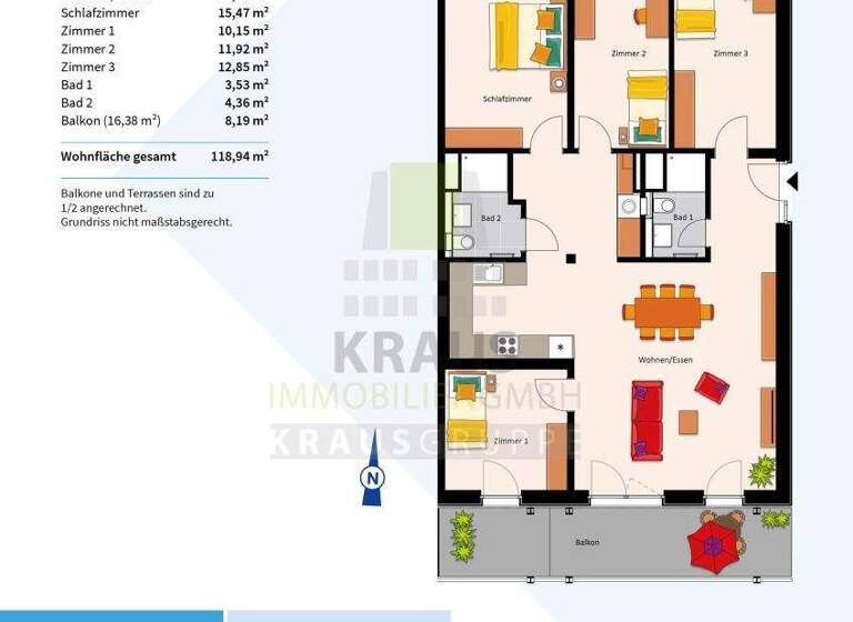 Wohnung zum Kauf provisionsfrei 829.000 € 5 Zimmer 118,9 m² 3. Geschoss Rohrbach Heidelberg 69126