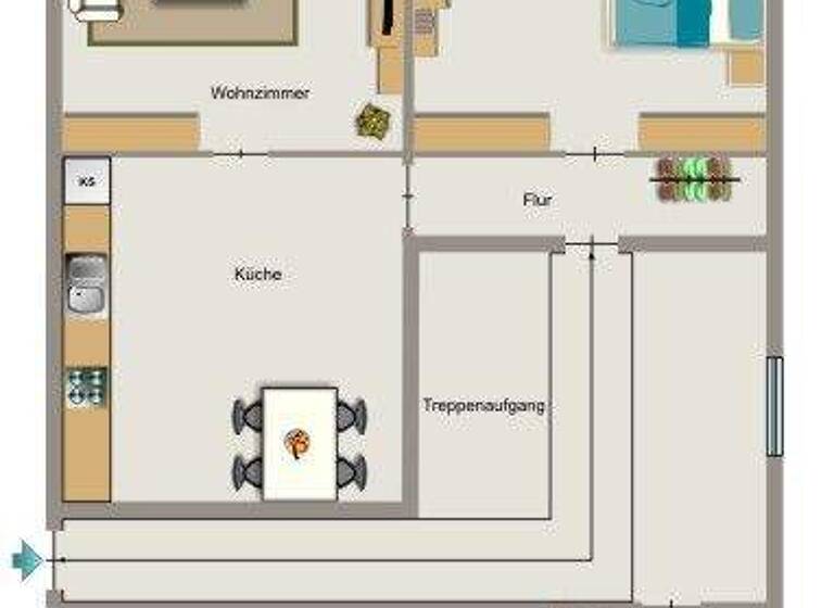 Wohnung zur Miete 470 € 2,5 Zimmer 57,9 m² 1. Geschoss Sickingstraße 58 Hüls Marl 45772