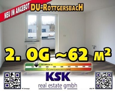 Wohnung zur Miete 525 € 2 Zimmer 62 m² 2. Geschoss Röttgersbachstr. 100 Röttgersbach Duisburg 47169