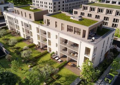 Wohnung zum Kauf - Erstbezug 555.000 € 3 Zimmer 100 m² EG Nürnberger Straße 6a Herzo Base Herzogenaurach 91074