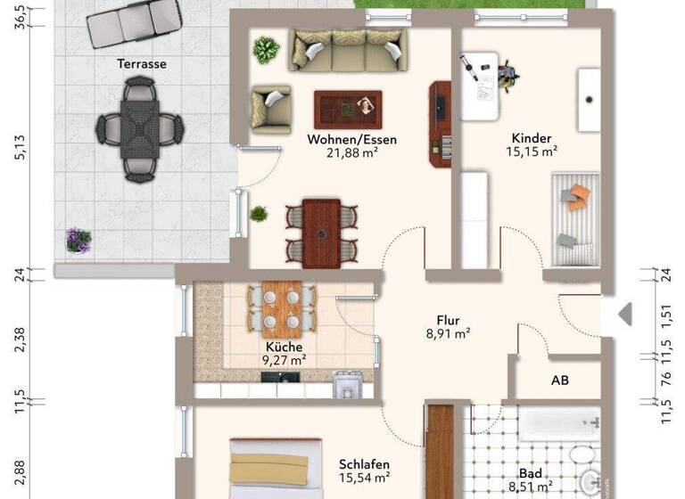Wohnung zum Kauf 129.000 € 3 Zimmer 86,7 m² EG frei ab sofort Saalfeld Saalfeld/Saale 07318
