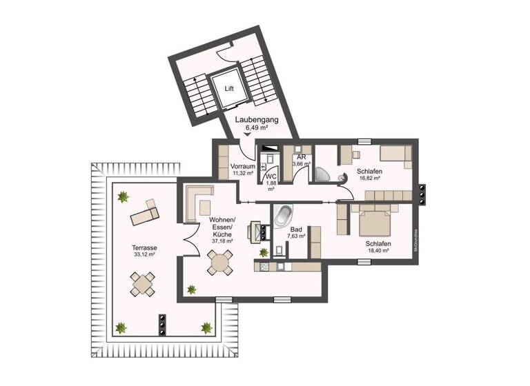 Penthouse zur Miete 1.379 € 3 Zimmer 96,9 m² frei ab sofort Millstatt am See 9872