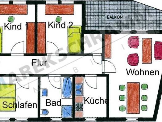 Wohnung zur Miete 790 € 4 Zimmer 94,5 m² frei ab 01.01.2027 Ilmenau Ilmenau 98693