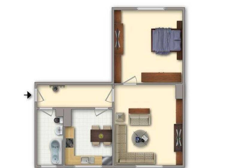 Wohnung zur Miete 389 € 2 Zimmer 47 m² 1. Geschoss frei ab 01.03.2026 Haydnstraße 30 Görden Brandenburg an der Havel 14772