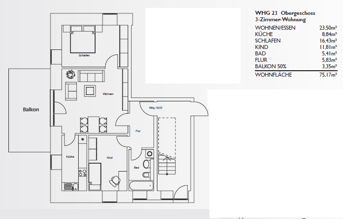 Wohnung zum Kauf 245.000 € 3 Zimmer 75,2 m²<br/>Wohnfläche 1.<br/>Geschoss Gartenstrasse 31 Cossebaude-Nord Dresden 01156