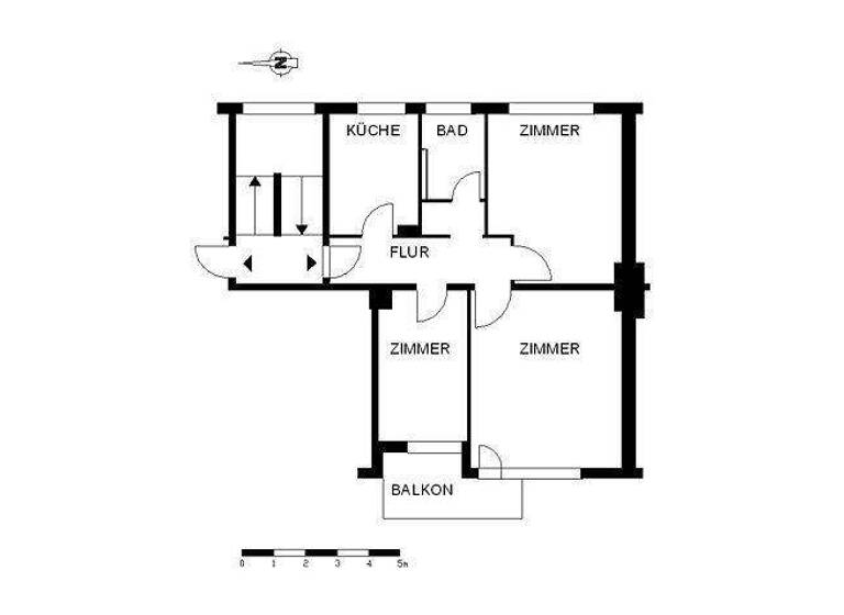 Wohnung zur Miete 653 € 3 Zimmer 65,5 m² 1. Geschoss frei ab 31.03.2026 Zermatter Straße 13 Tenever Bremen 28325