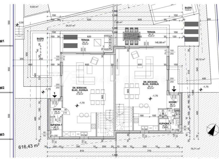 Doppelhaushälfte zum Kauf 625.000 € 4 Zimmer 200 m² Grundstück Malinska-Dubasnica 51511