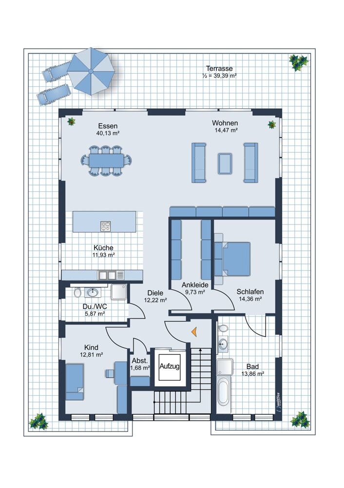 Penthouse zum Kauf 499.000 € 4 Zimmer 176,5 m²<br/>Wohnfläche 3.<br/>Geschoss Schalke Gelsenkirchen 45881