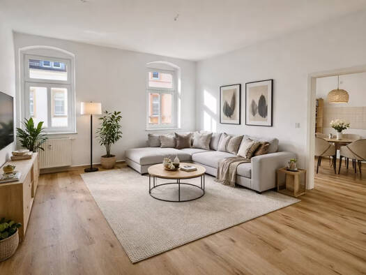 Wohnung zur Miete 313 € 2 Zimmer 57 m² Geschoss 1/3 frei ab sofort Waldheimer Straße 44 Döbeln Döbeln 04720