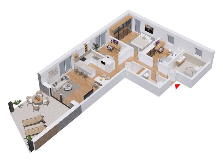 Wohnung zur Miete - Erstbezug 1.490 € 4 Zimmer 106,8 m² frei ab 01.07.2026 Steinberg Steinberg am See 92449