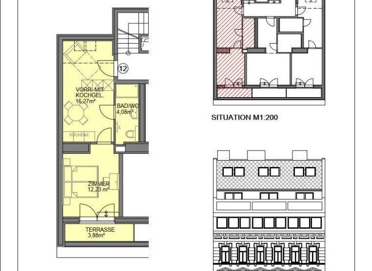 Studio zum Kauf - Erstbezug 224.000 € 1 Zimmer 32,6 m² 4. Geschoss Senefeldergasse 35 Wien 1100