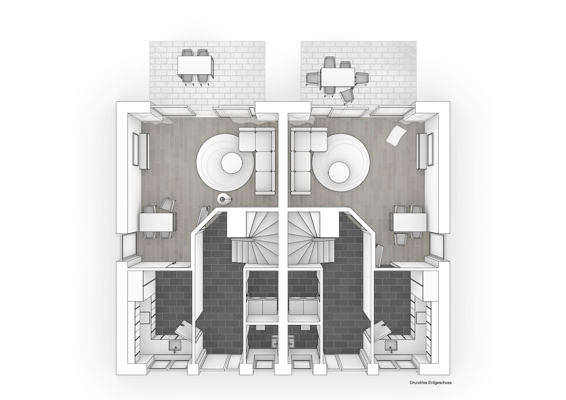 Doppelhaushälfte zur Miete 1.100 € 4 Zimmer 96,3 m²<br/>Wohnfläche 262 m²<br/>Grundstück Baumschulenweg 4b Wahlbezirk 210 Nordhorn 48531