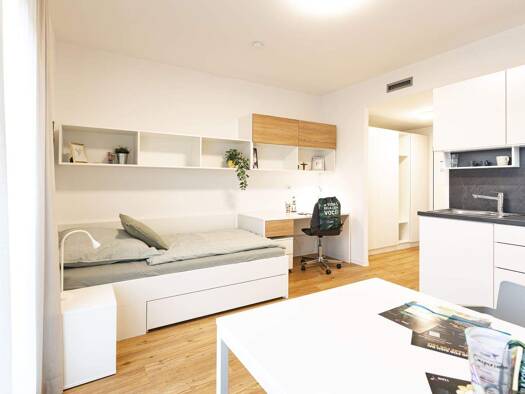 Wohnung zur Miete 465 € 1 Zimmer 26 m² frei ab sofort Regensburger Straße 14 Zerzabelshof Nürnberg 90478