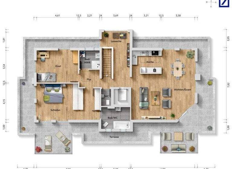 Penthouse zum Kauf 650.000 € 3,5 Zimmer 171,3 m² 2. Geschoss frei ab 01.07.2026 Beilstein 71717