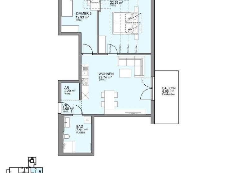 Wohnung zur Miete 561 € 3 Zimmer 77,1 m² Taiskirchen im Innkreis 4753