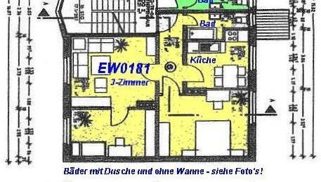 Wohnung zum Kauf als Kapitalanlage geeignet 152.500 € 3 Zimmer 61 m²<br/>Wohnfläche XXX (Hochheim) Bischleben-Stedten Erfurt 99094