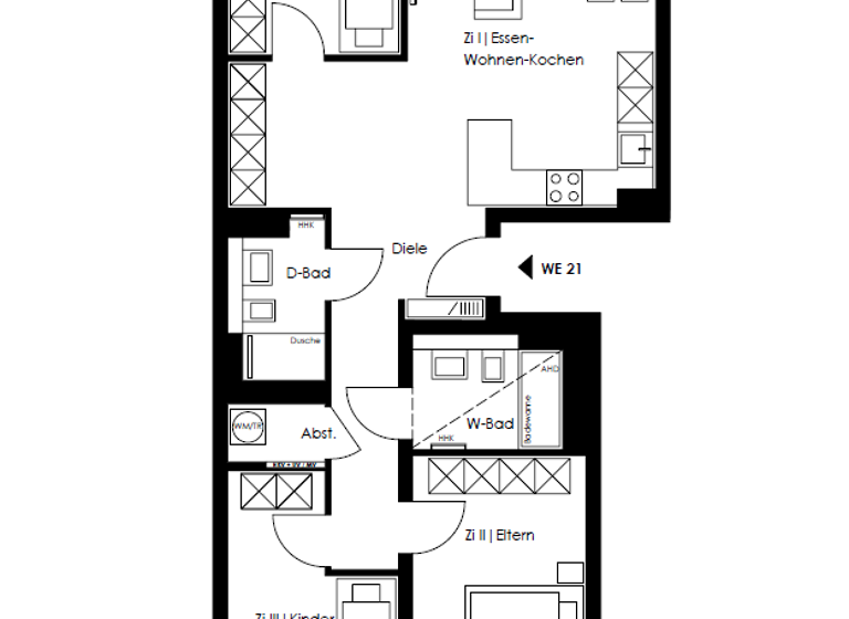 Wohnung zum Kauf provisionsfrei 644.100 € 4 Zimmer 99,4 m²<br/>Wohnfläche EG<br/>Geschoss Roelckestraße 111 Weißensee Berlin 13086