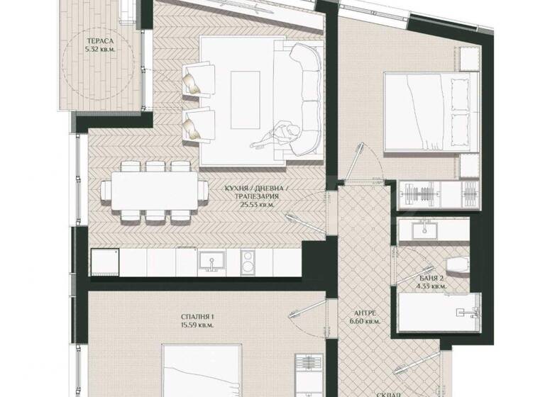 Studio zum Kauf 140.000 € 3 Zimmer 94 m² Burgas