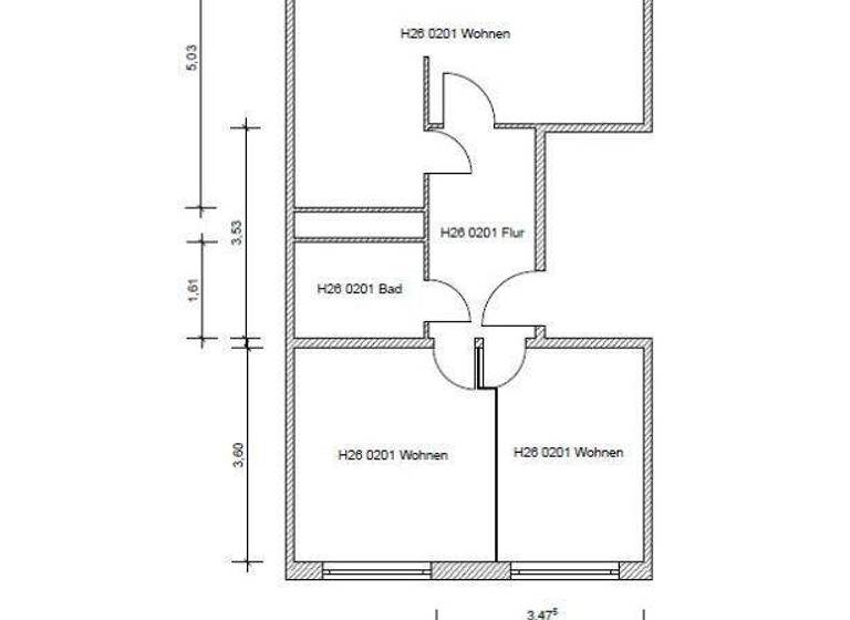 Wohnung zur Miete 429 € 3 Zimmer 57,2 m² 4. Geschoss frei ab 01.10.2026 Häuerstr. 22 Senftenberg 01968