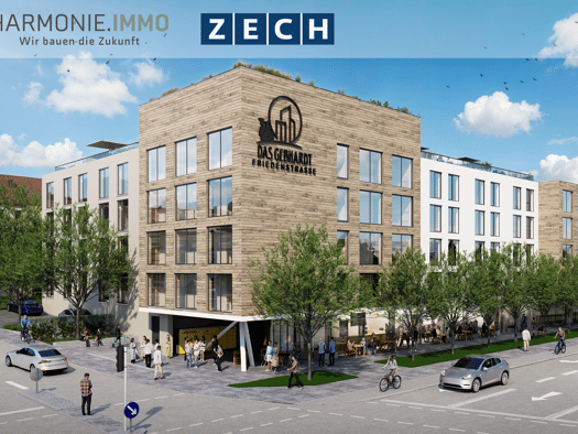 Wohnung zum Kauf - Neubau provisionsfrei als Kapitalanlage geeignet 309.900 € 2 Zimmer 37,6 m² Friedenstraße 8 Kumpfmühl-Ziegetsdorf-Neuprüll Regensburg 93051