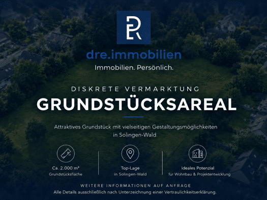 Grundstück zum Kauf 2.000 m² Grundstück Wald Solingen 42719