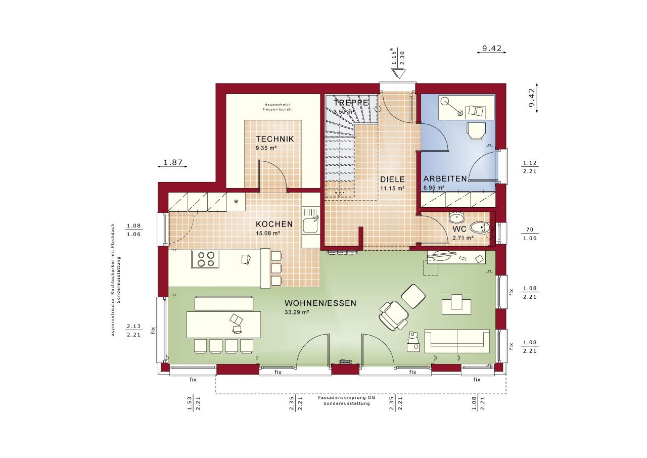 Einfamilienhaus zum Kauf 568.492 € 5 Zimmer 160 m²<br/>Wohnfläche 520 m²<br/>Grundstück Eckardtsheim Bielefeld 33689