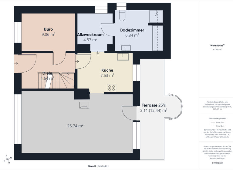 Doppelhaushälfte zum Kauf 265.000 € 6 Zimmer 102 m² 407 m² Grundstück Innenstadt Osterholz-Scharmbeck 27711