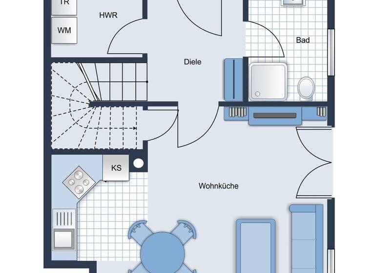 Doppelhaushälfte zum Kauf 259.000 € 3 Zimmer 62 m² 392 m² Grundstück Lindholm Risum-Lindholm 25920