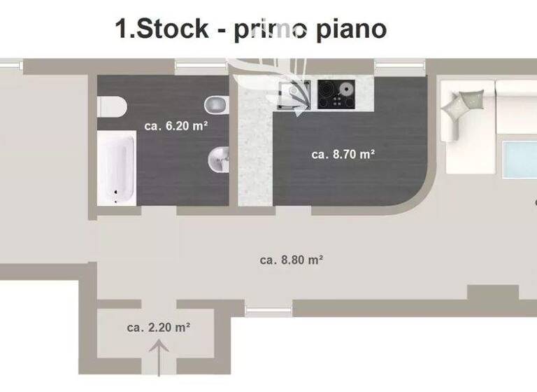 Studio zum Kauf 239.000 € 2 Zimmer 93 m² 1. Geschoss Neumarkt 39044