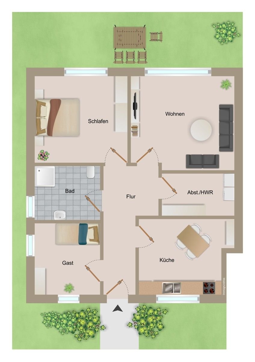 Doppelhaushälfte zum Kauf 239.000 € 3 Zimmer 85 m²<br/>Wohnfläche 356 m²<br/>Grundstück Weener Weener 26826