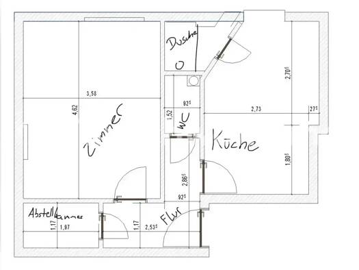 Wohnung zur Miete Tauschwohnung 395 € 1,5 Zimmer 40 m² 3. Geschoss Mitte Berlin 13353
